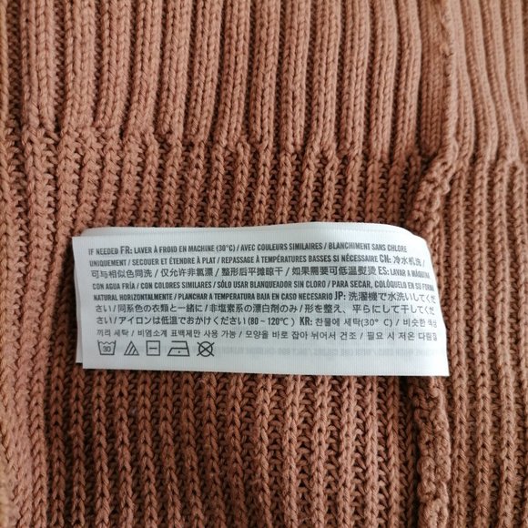 Abercrombie & Fitch Womens Brown Cold Shoulder Sleeve Knit Sweater Dress Size M - Picture 8 of 8